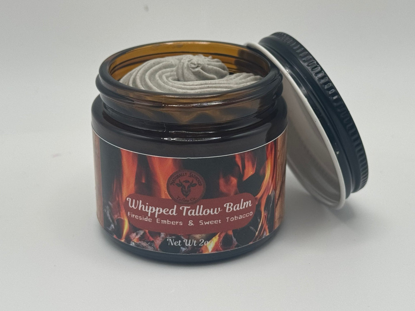 Fireside Embers & Sweet Tobacco Whipped Tallow Balm - Naturally Lathered Tallow Co.