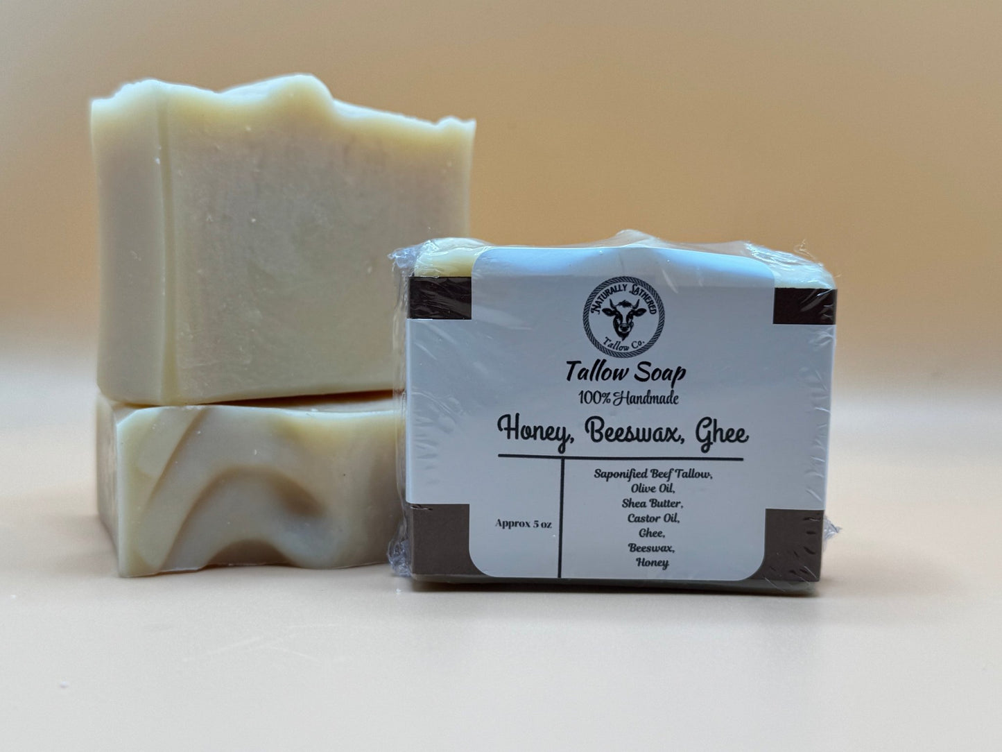 Honey Beeswax and Ghee Tallow Soap - Naturally Lathered Tallow Co.