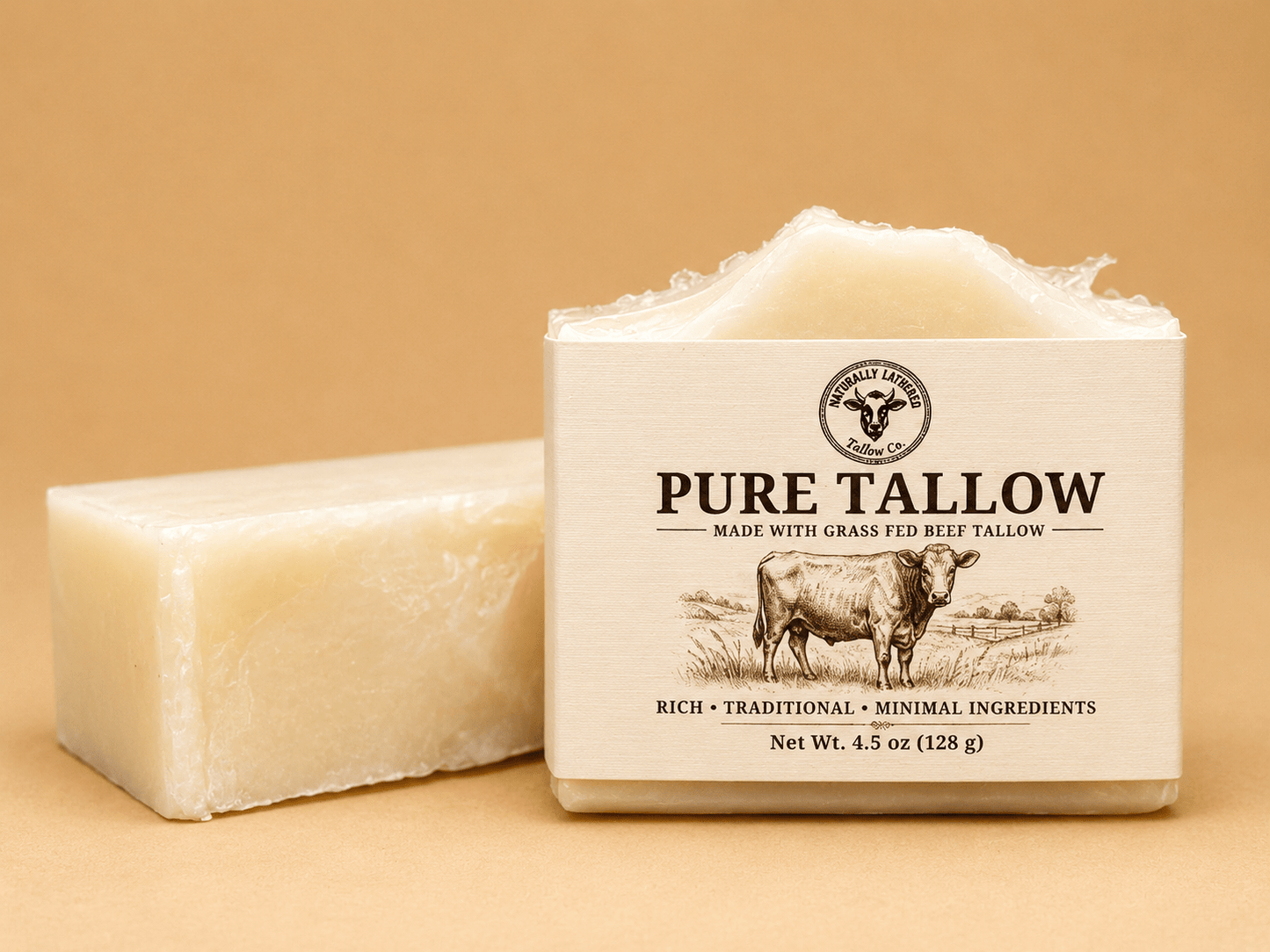 Pure Tallow Bar Soap - Naturally Lathered Tallow Co.
