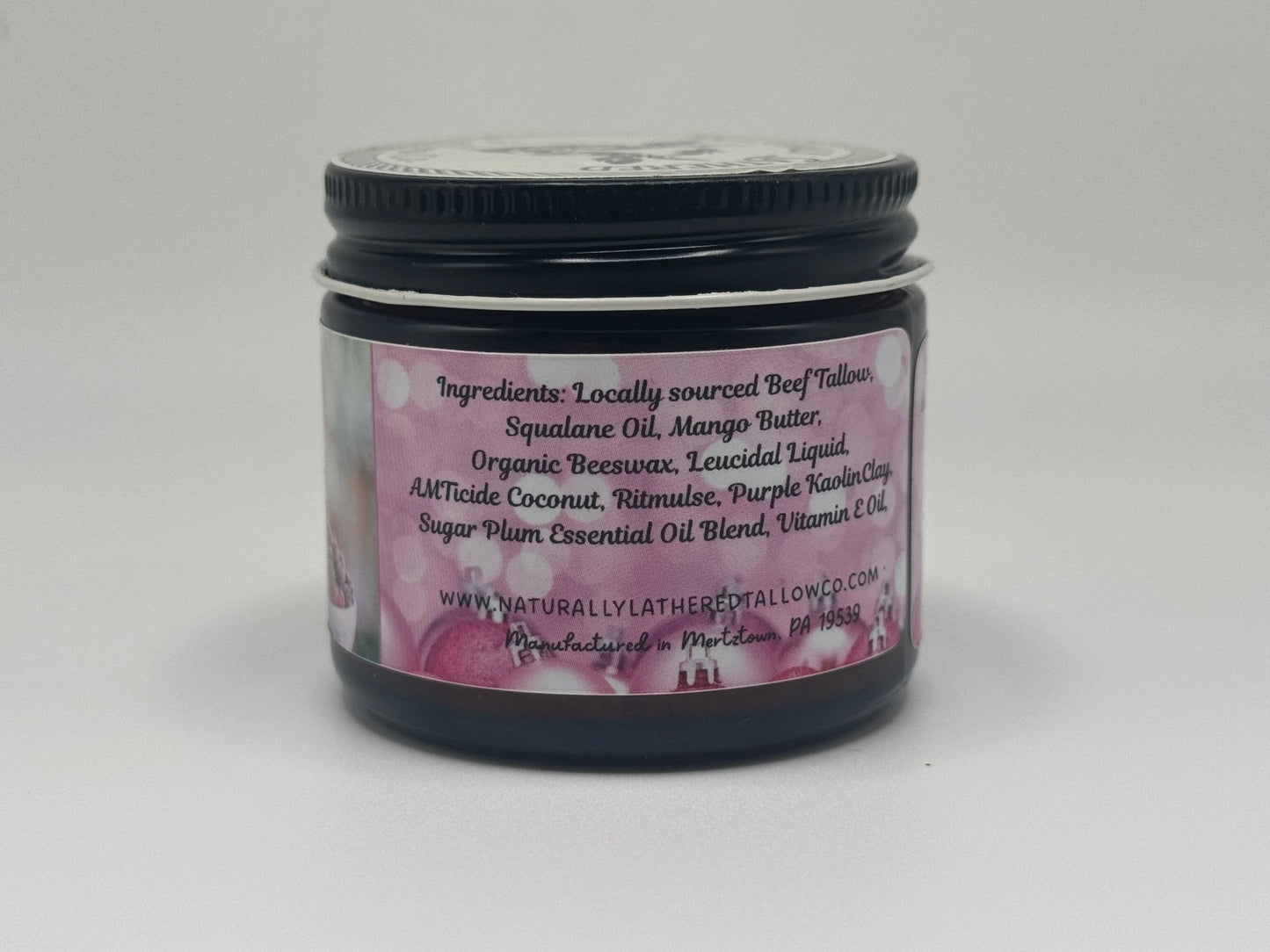 Sugar Plum Whipped Tallow Balm - Naturally Lathered Tallow Co.