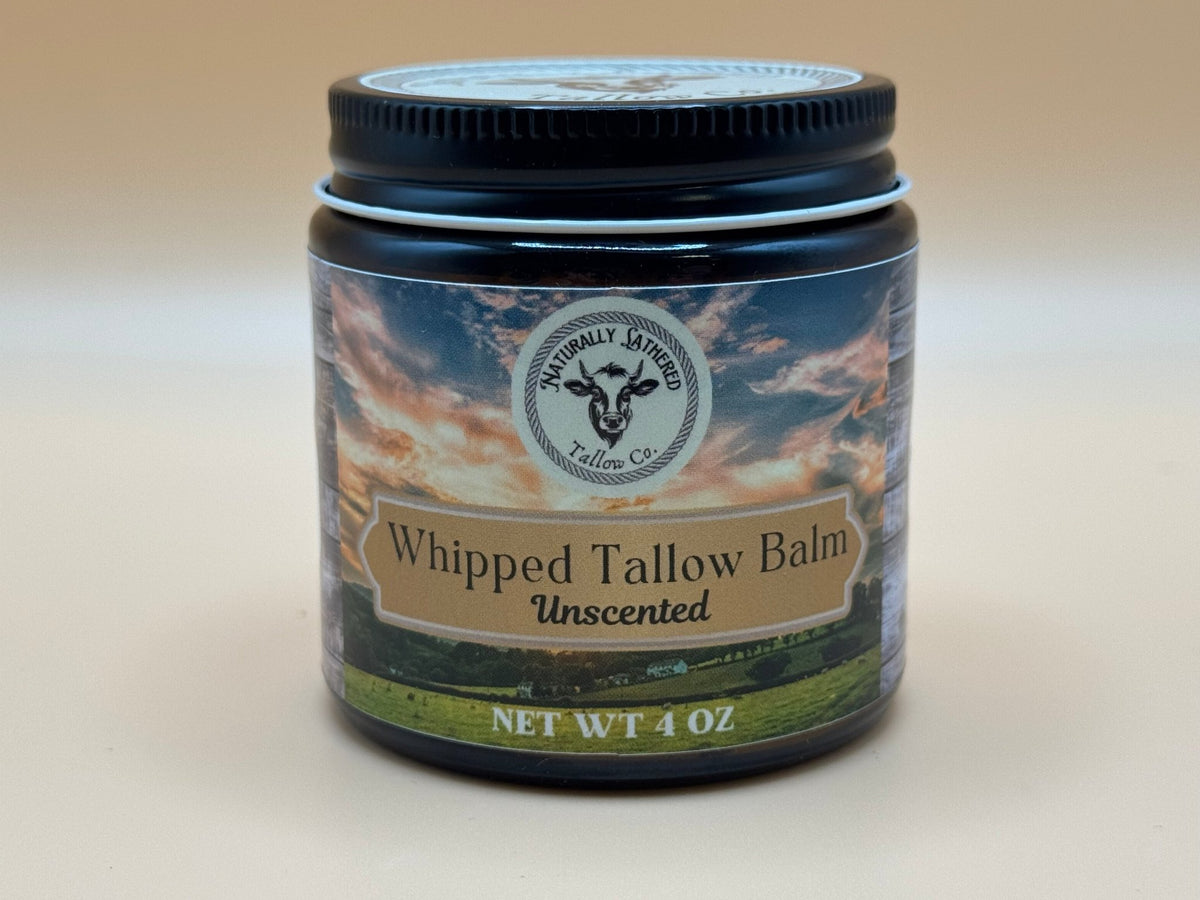 Unscented Whipped Tallow Balm - Naturally Lathered Tallow Co.