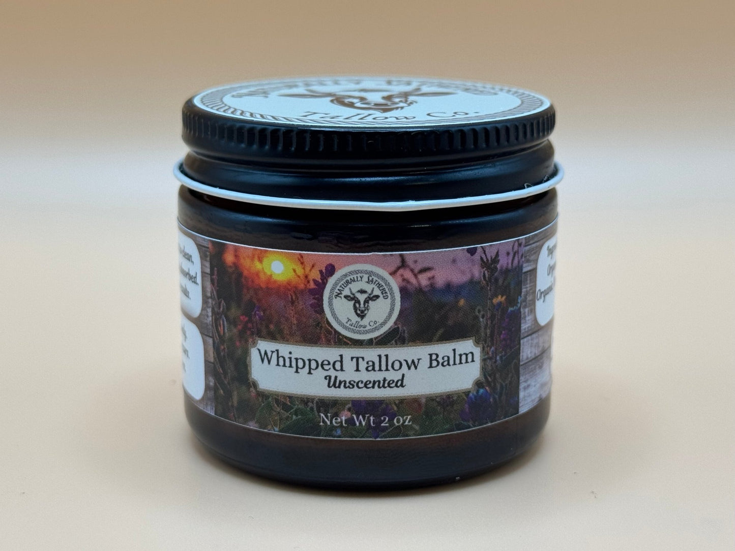 Unscented Whipped Tallow Balm - Naturally Lathered Tallow Co.