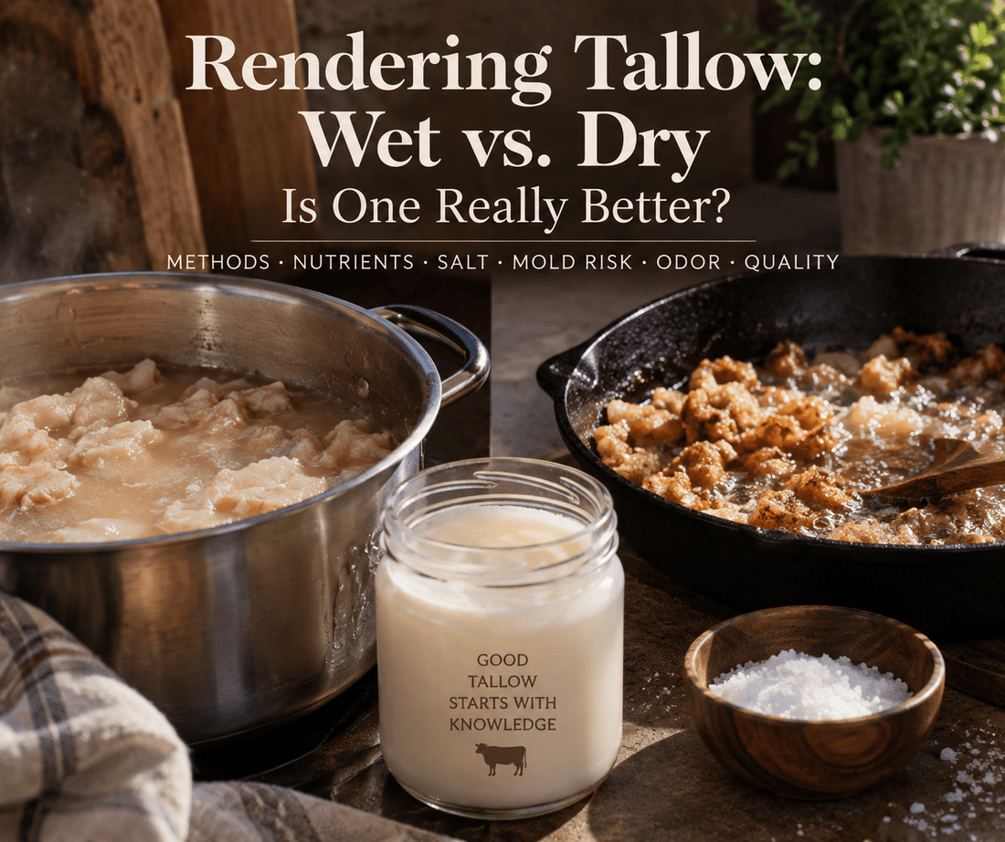 Wet Render vs. Dry Render Tallow: Is One Actually Better? - Naturally Lathered Tallow Co.
