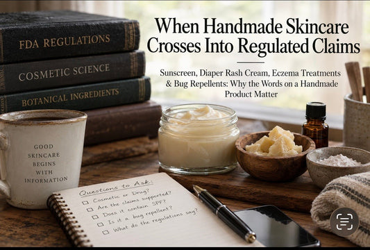 When Handmade Skincare Crosses Into Regulated Claims - Naturally Lathered Tallow Co.
