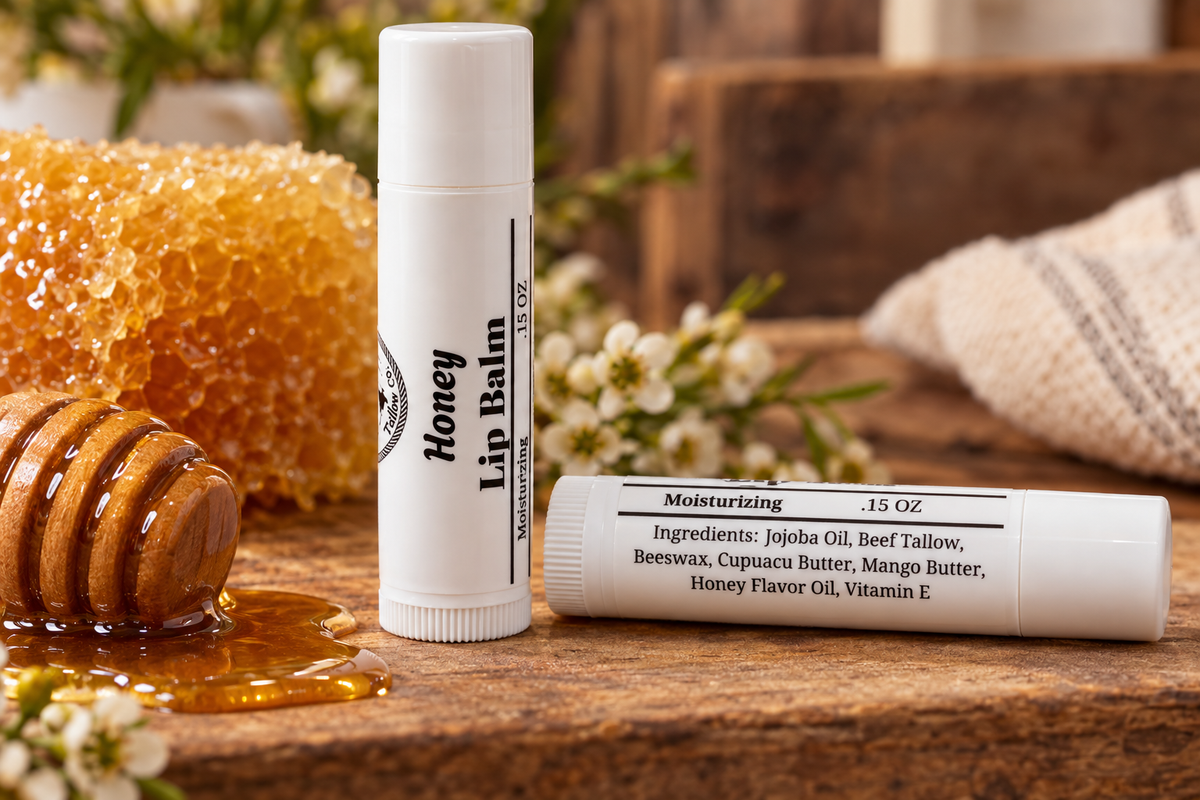 Tallow Lip Balm | Handcrafted Moisturizing Lip Balm