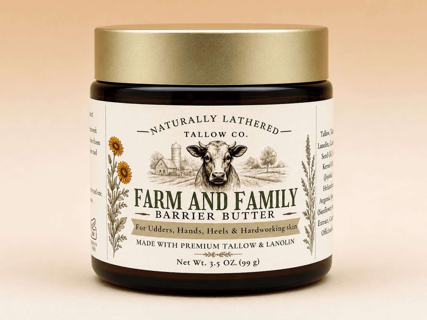 Farm & Family Barrier Butter - Naturally Lathered Tallow Co.