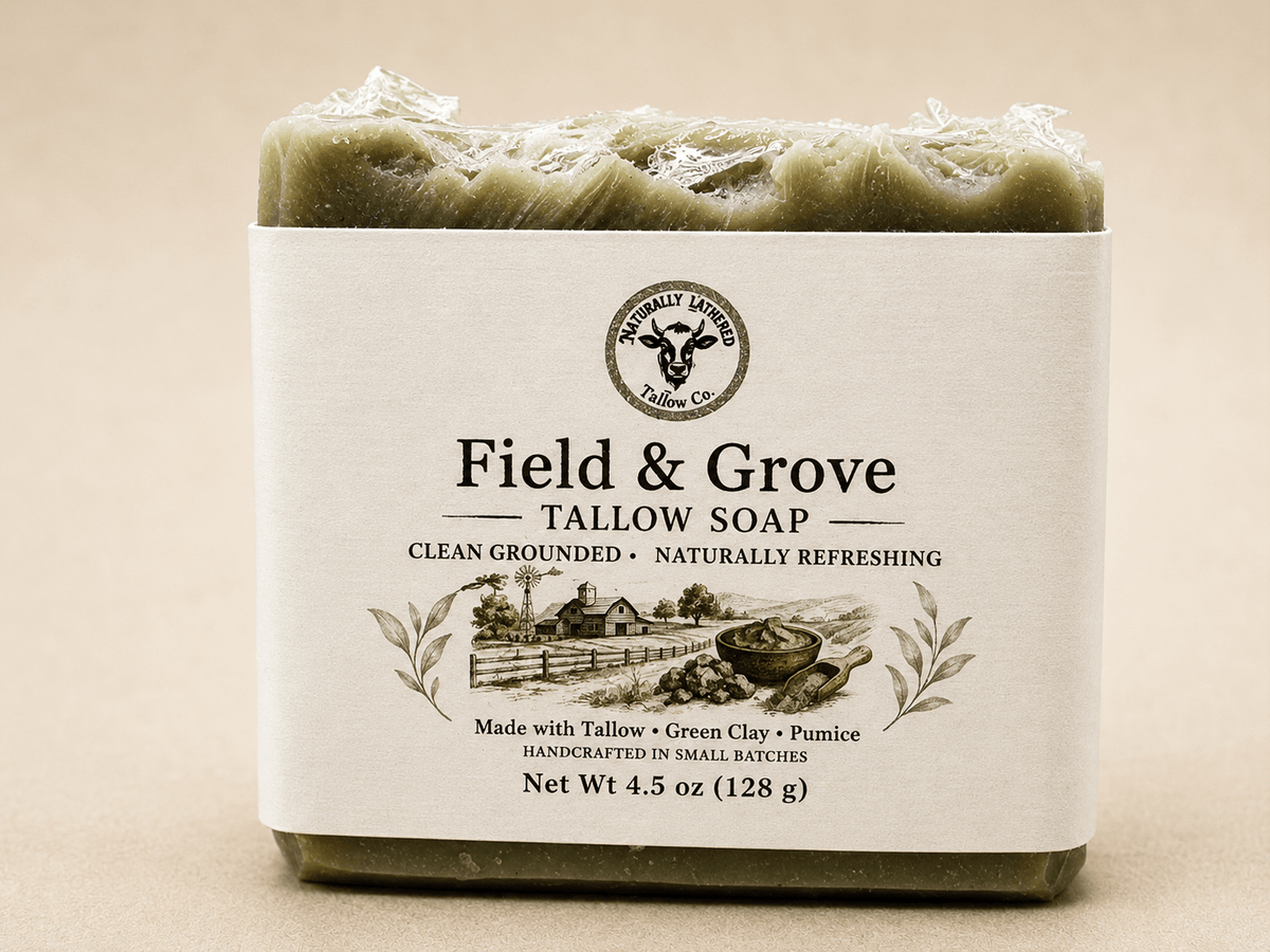 Field & Grove Tallow Soap - Naturally Lathered Tallow Co.
