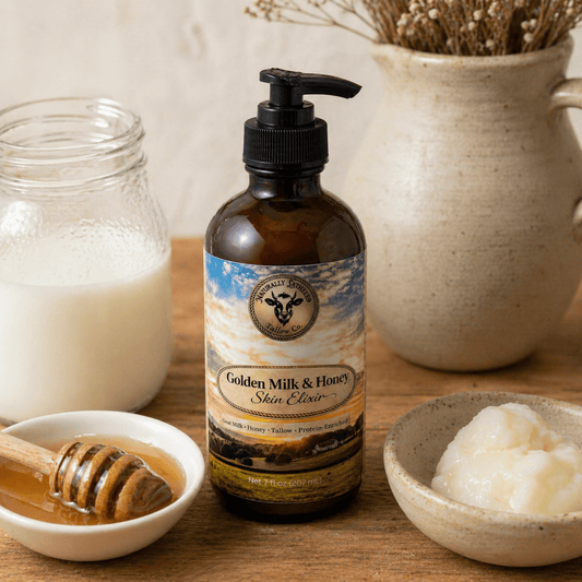 Golden Milk & Honey Skin Elixir - Naturally Lathered Tallow Co.