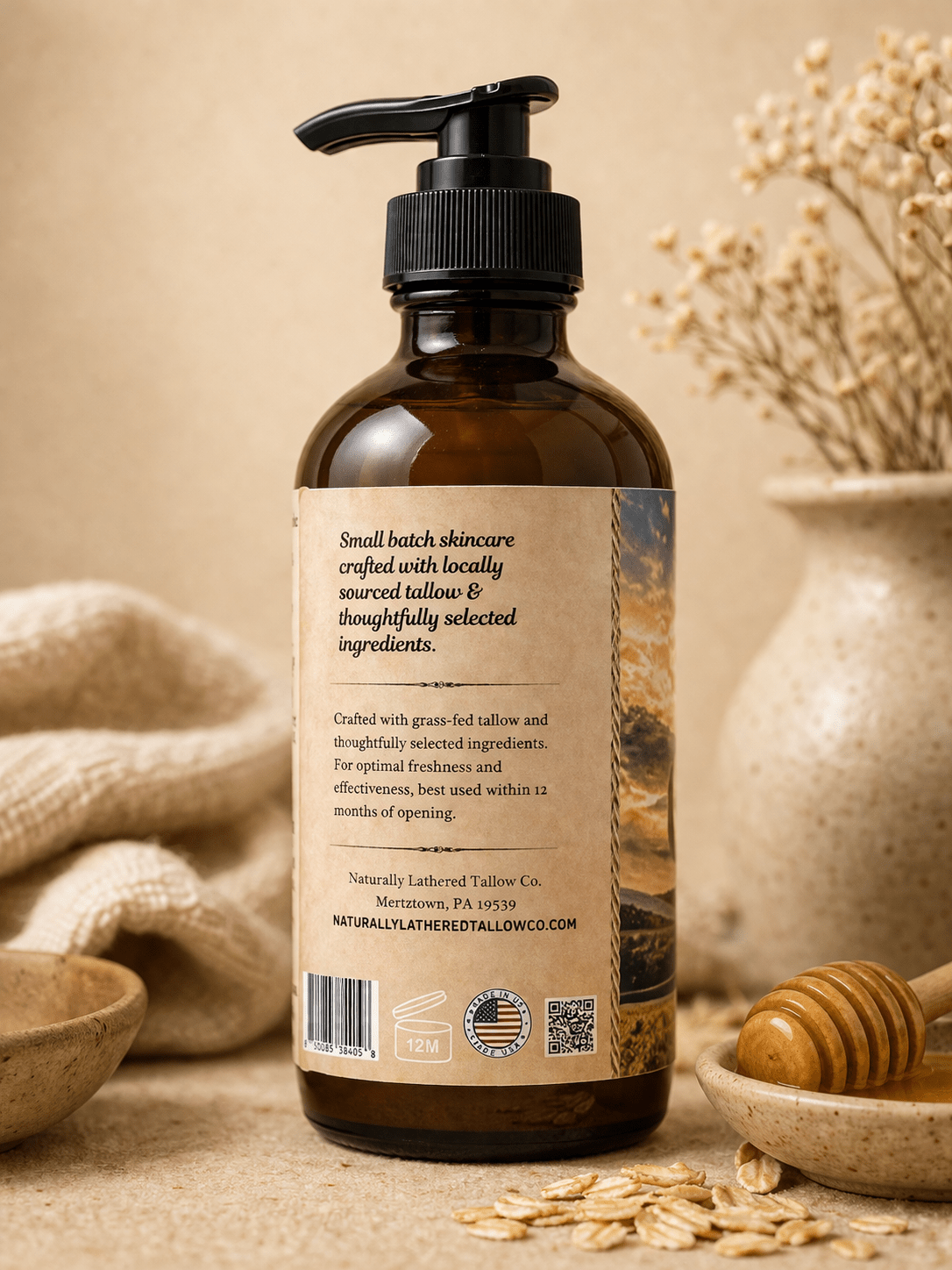 Golden Milk & Honey Skin Elixir - Naturally Lathered Tallow Co.