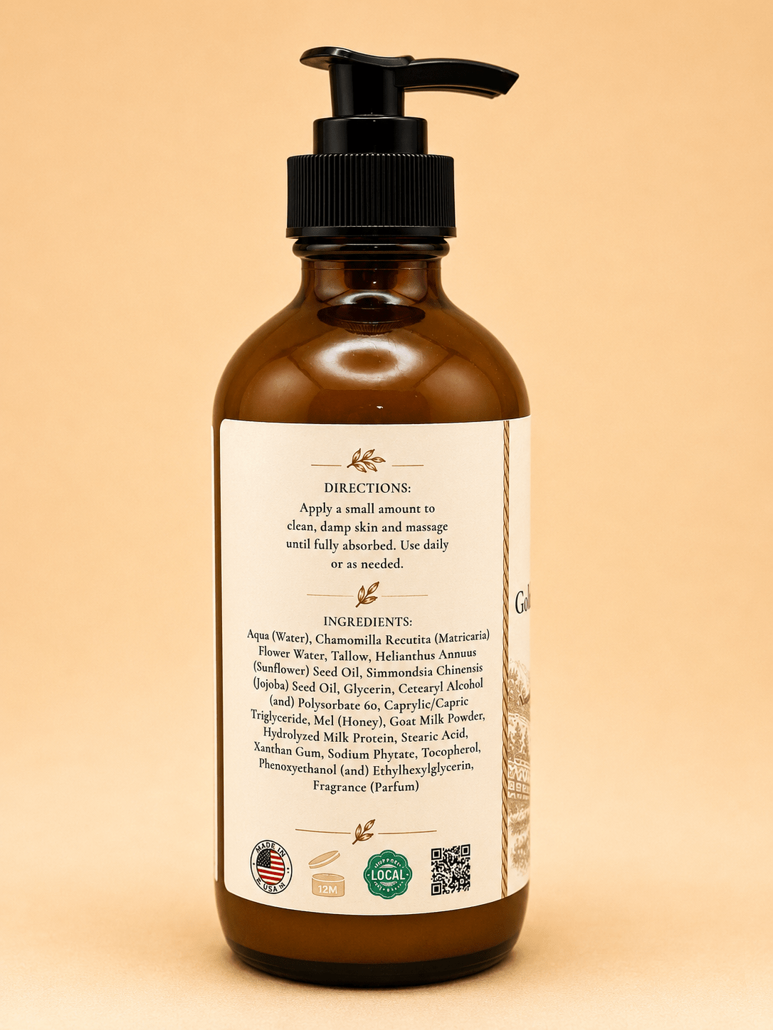 Golden Milk & Honey Skin Elixir - Naturally Lathered Tallow Co.
