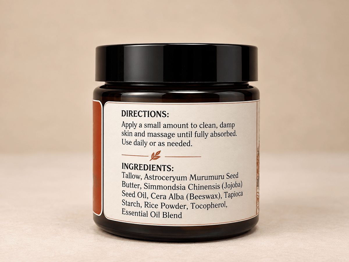 Harvest Ember Dry Touch Tallow Balm | Non-Greasy Tallow - Naturally Lathered Tallow Co.
