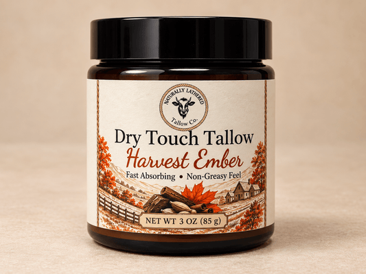 Harvest Ember Dry Touch Tallow Balm | Non-Greasy Tallow - Naturally Lathered Tallow Co.