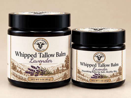 Lavender Whipped Tallow Balm | Nourishing Skin Moisturizer - Naturally Lathered Tallow Co.