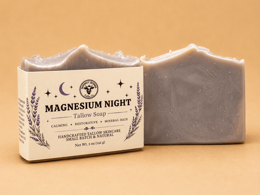Magnesium Night Bar Soap - Naturally Lathered Tallow Co.