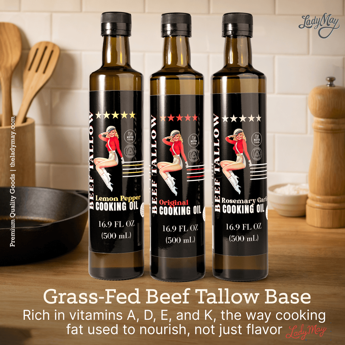 Premium Grass - Fed Beef Tallow Cooking Oil - Restaurant - Proven | Choose Your Flavor - Naturally Lathered Tallow Co.
