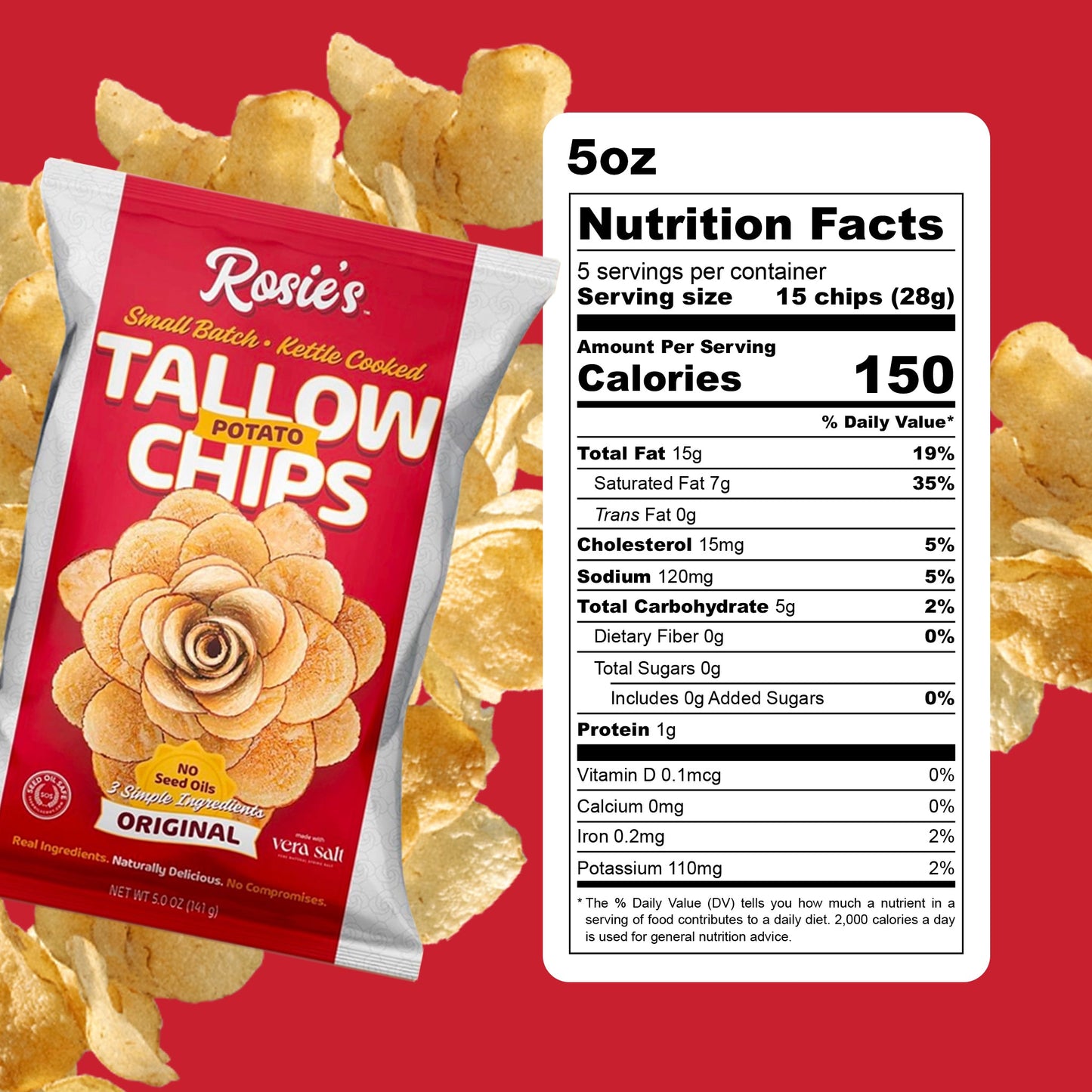 Rosie's Chips [2 - Pack] - Naturally Lathered Tallow Co.