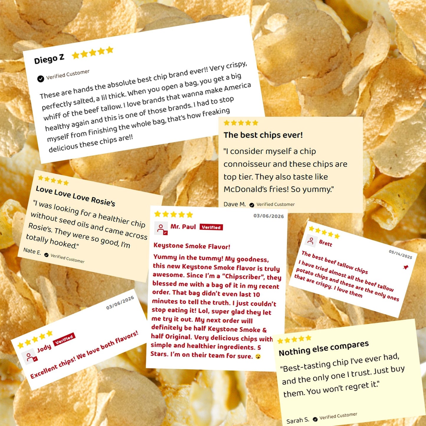 Rosie's Chips [2 - Pack] - Naturally Lathered Tallow Co.
