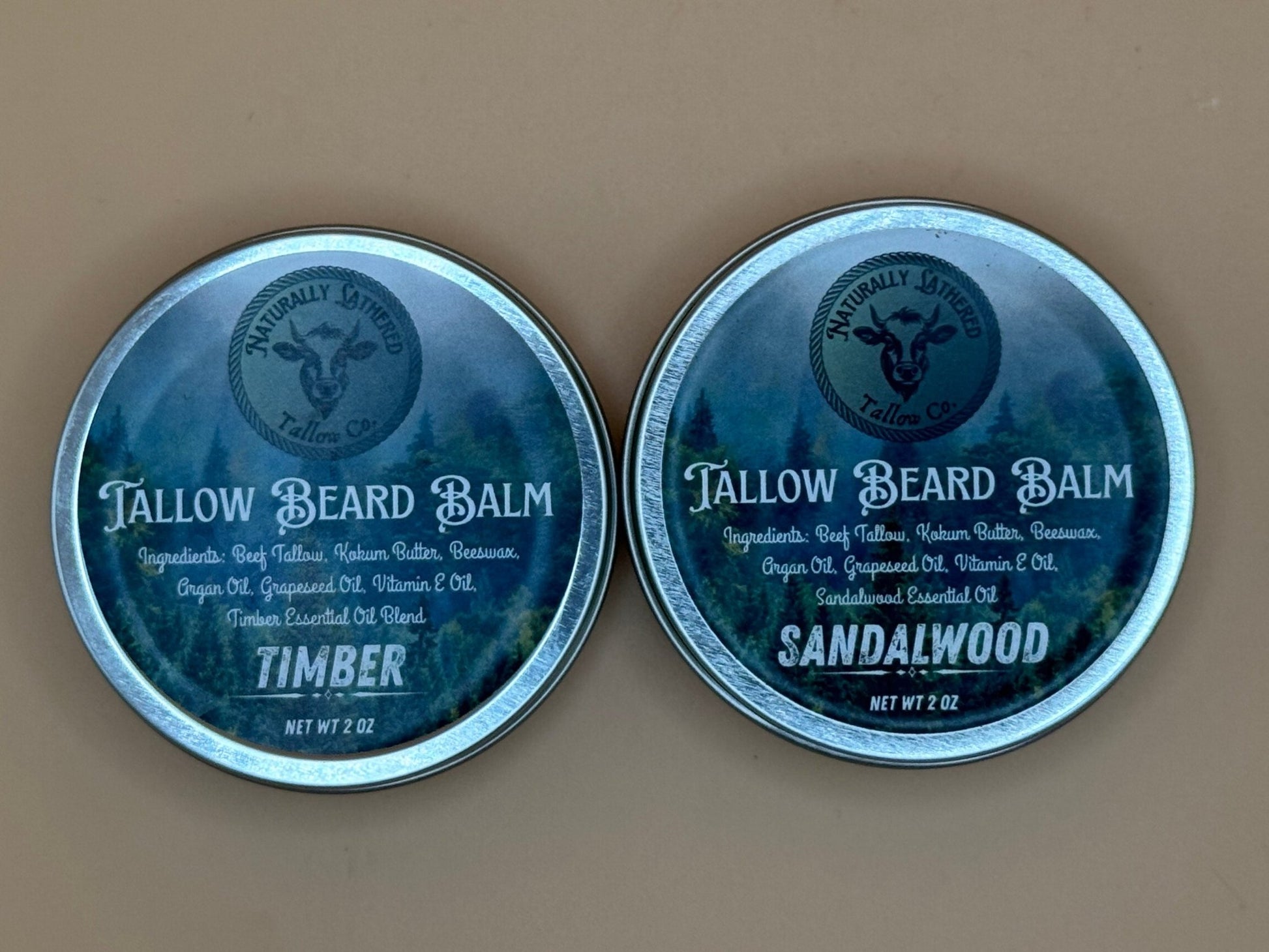 Tallow Beard Balm - Naturally Lathered Tallow Co.