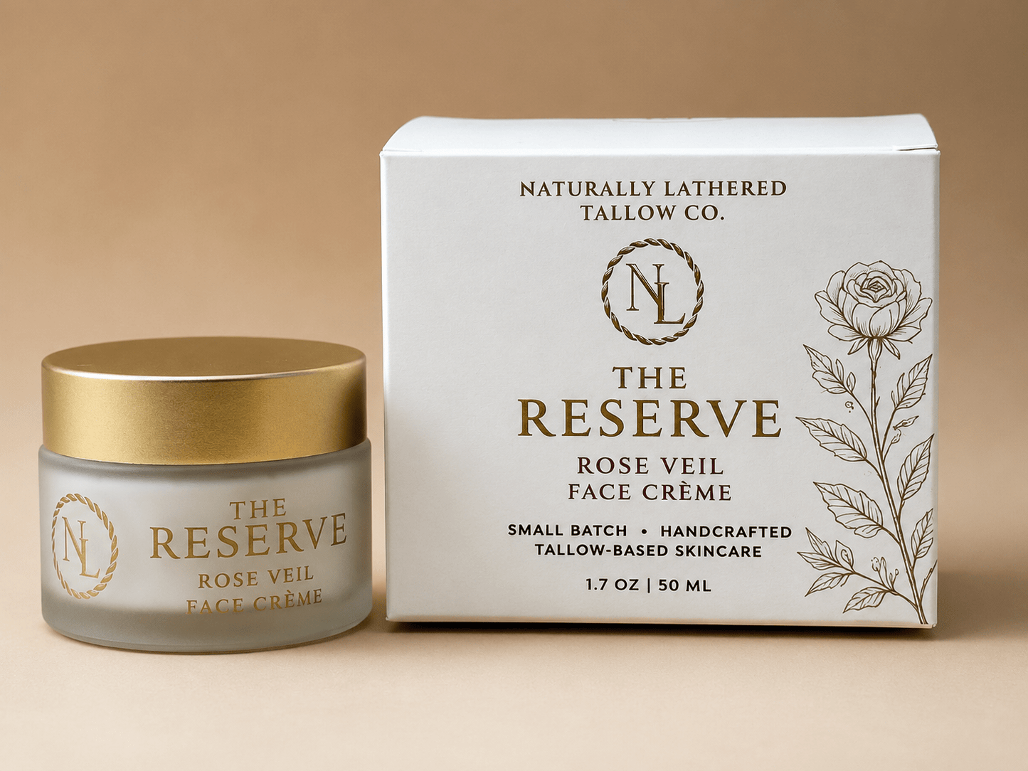 The Reserve Rose Veil Face Crème - Naturally Lathered Tallow Co.