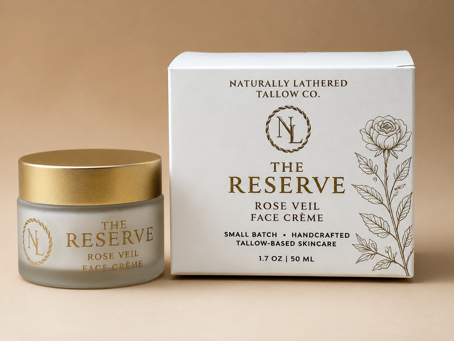 The Reserve Rose Veil Face Crème - Naturally Lathered Tallow Co.