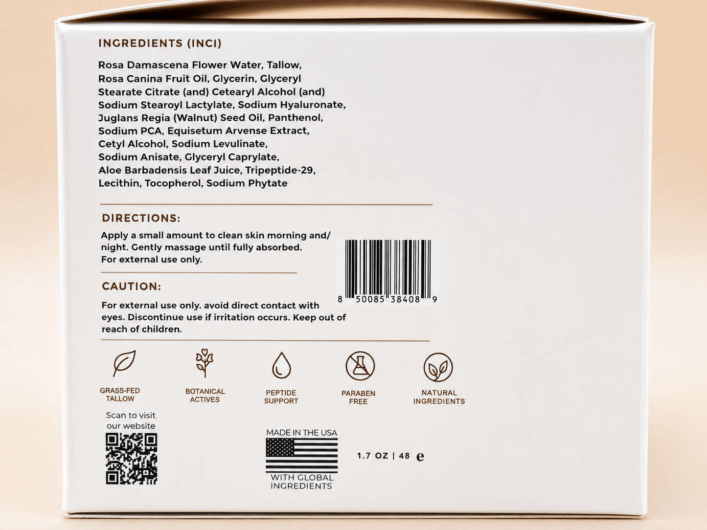 The Reserve Rose Veil Face Crème - Naturally Lathered Tallow Co.
