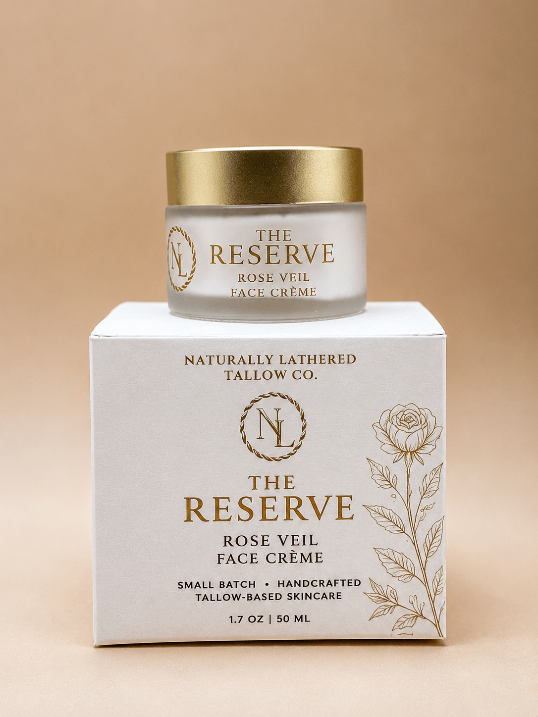 The Reserve Rose Veil Face Crème - Naturally Lathered Tallow Co.